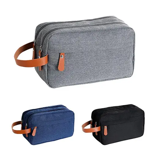 New Men's Hanging Cosmetic Pouch Bag Oxford Fabric Wholesale Toiletry Kit Bag